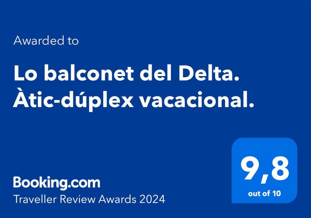 Apartament Lo Balconet Del Delta. Atic-Duplex Vacacional. Amposta Zewnętrze zdjęcie